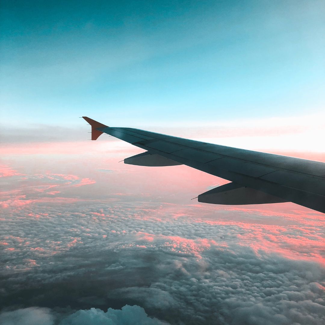 Image of a plane wing