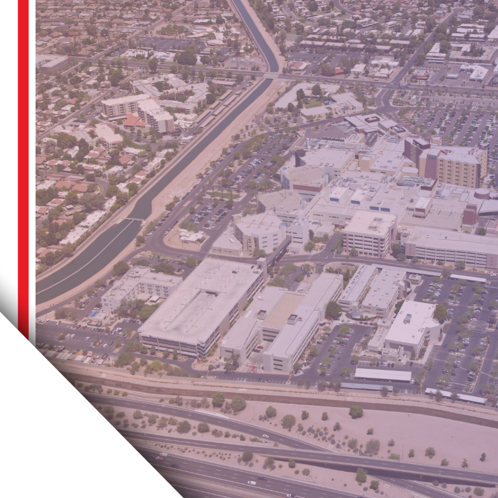 Image of a hospital from the sky