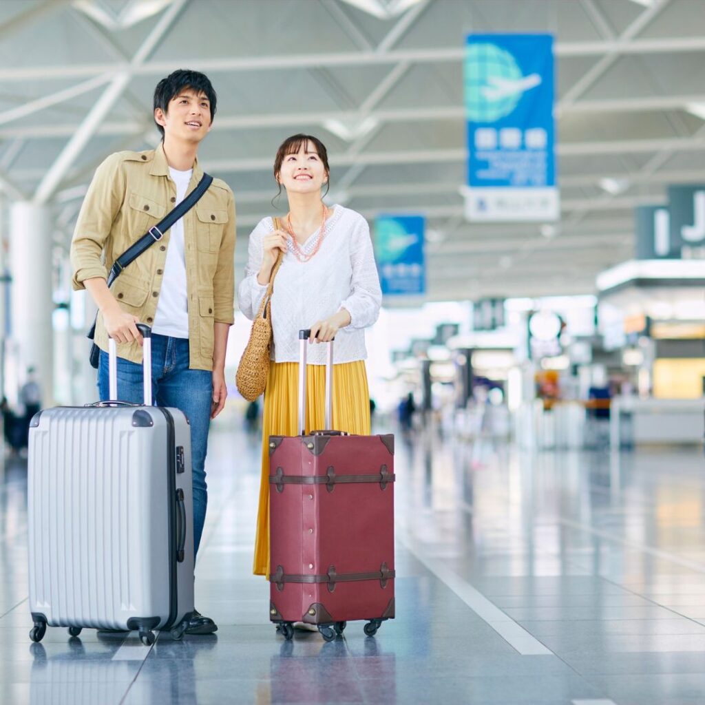 two nurses in airport