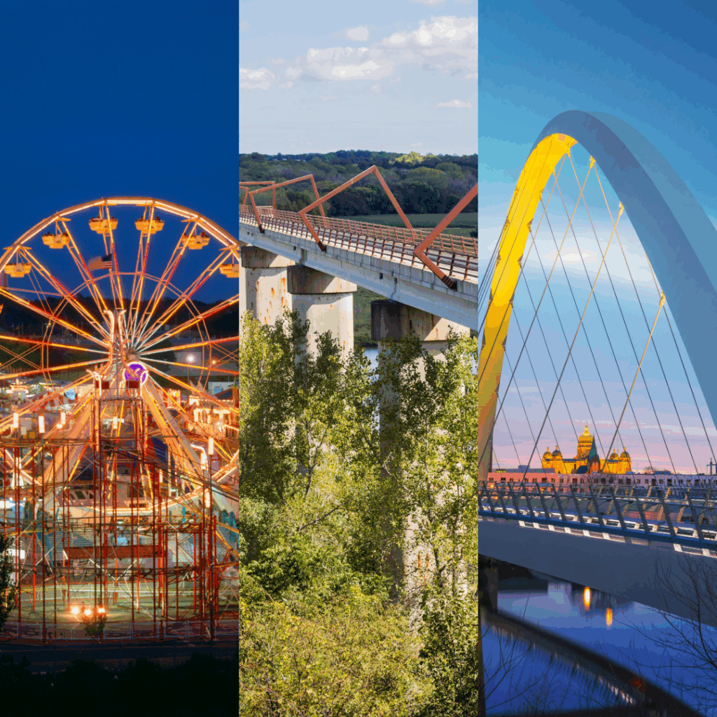 Iowa images and highlights activities for travel nursing assignment